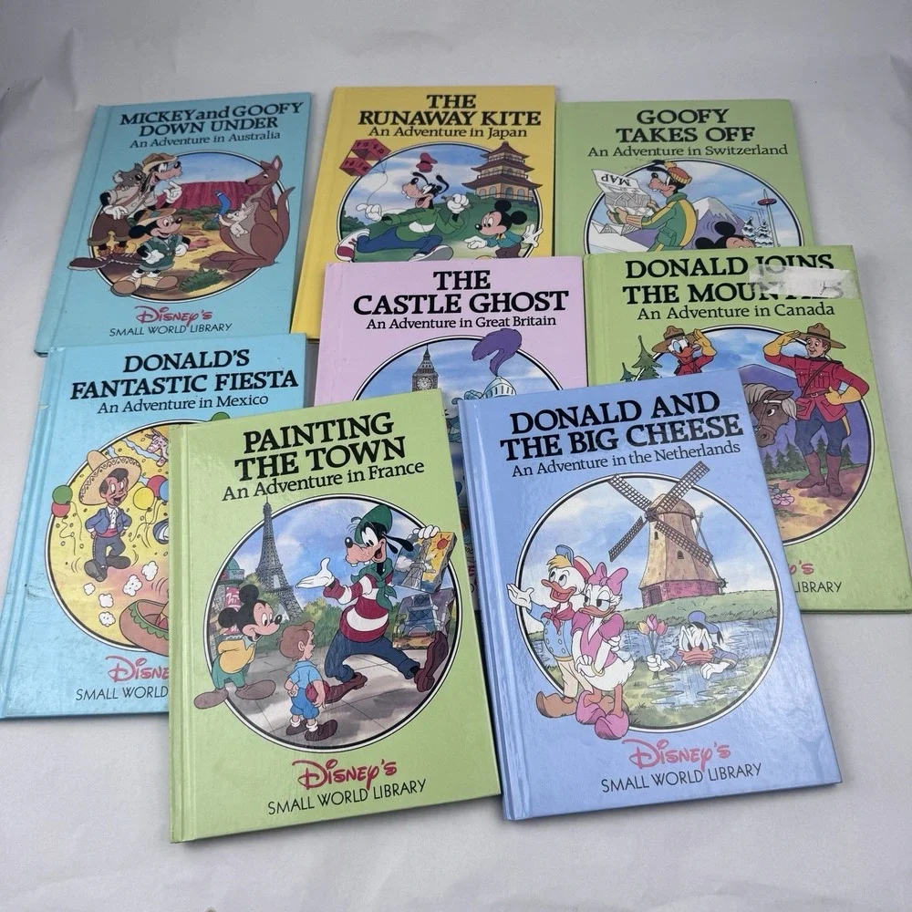 Disney's Small World Library Lot of 8 Netherlands Switzerland Canada Books